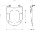 Czarna Deska sedesowa Ravak Uni Chrome Flat X01795