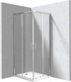 Deante Funkia Evo kabina prysznicowa z brodzikiem 80x90 cm, profile chrom KYCP0089P