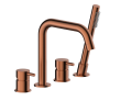 Kfa Moza Brushed Rose Gold bateria wannowa 4otworowa kolor PVD miedź szczotkowana(rose gold) 5035-210-34
