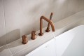 Kfa Moza Brushed Rose Gold bateria wannowa 4otworowa kolor PVD miedź szczotkowana(rose gold) 5035-210-34