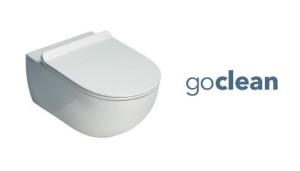 Flaminia App GoClean miska wisząca bezrantowa 54x36 cm z deską wolnoopadającą kolor biały AP118G+QKCW09