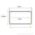 Rysunek techniczny Roca Inspira onyks umywalka podblatowa 54x32cm A327535640