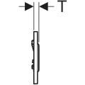 Przycisk do pisuaru Geberit typ 10 pneumatyczny 116.015.16.1