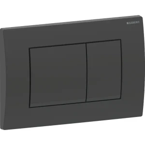 Geberit Delta20 przycisk spłukujący do stelaża podtynkowego, prostokątny kolor czarny-mat 115.137.14.1