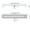 Odpływ liniowy Rea Neox Pro 80cm REA-G2740