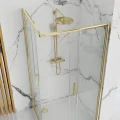 Rea Punto Gold Kabina prysznicowa prostokątna 100x80cm, kolor złoty REA-K6442