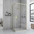Rea City Brush Gold Kabina prysznicowa kwadratowa 80x80cm , kolor złoty szczotkowany REA-K6444
