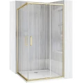 Rea City Brush Gold Kabina prysznicowa prostokątna 80x100cm , kolor złoty szczotkowany REA-K6445