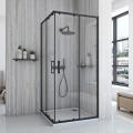 Rea City Black Kabina prysznicowa kwadratowa 90x90cm, kolor czarny REA-K6446