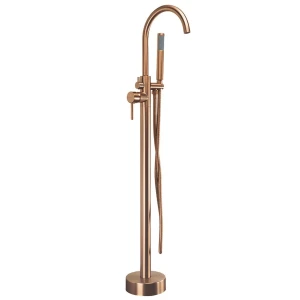 Rea Lungo Bateria wannowa wolnostojąca, kolor miedź szczotkowana REA-B7495