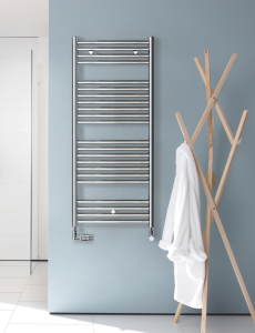 Zehnder Klaro grzejnik łazienkowy 746x450mm, podłączenie 50mm / 412mm, kolor biały-mat (white matt) ZSL-080-045-0556