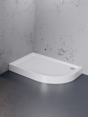 Brodzik asymetryczny 120x85cm New Trendy New Maxima zintegrowana obudowa B-0376