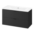 Szafka z umywalką Cersanit Tirso 100cm czarny mat S801-588