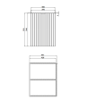 Szafka Cersanit Tirso 40cm kaszmir mat S1017-030