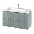 Szafka z umywalką Cersanit Tirso 100cm zielony (Fiord) S801-546