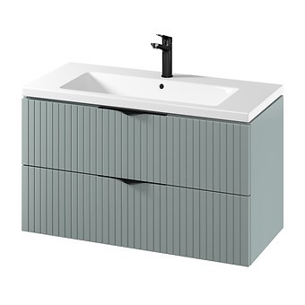 Szafka z umywalką Cersanit Tirso 100cm zielony (Fiord) S801-546