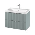 Szafka z umywalką zielona 80 cm Cersanit Tirso S801-540