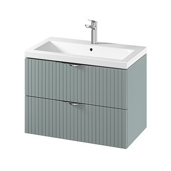 Szafka z umywalką zielona 80 cm Cersanit Tirso S801-540