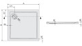 Brodzik 80x90cm Sanplast Prestige 615-070-1320-01-000
