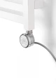 Terma MOA grzałka elektryczna z elementem grzejnym 400W, kolor Chrom CRO, kabel spiralny z wtyczką (U) WEMOA04-TCROU