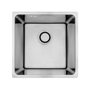 Laveo Aden zlewozmywak stalowy 1-komorowy 440x440mm, kolor inox (stal szczotkowana) SLA_010P