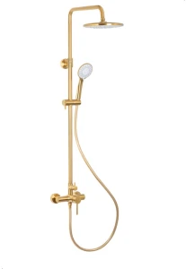 Kfa Armatura Moza zestaw natryskowy natynkowy kolor złoty szczotkowany 5036-910-31