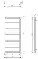 Imers Nexo 4 grzejnik łazienkowy 1100x530 293W kolor biały G018-4