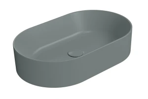 GSI Ceramica Kube X umywalka nablatowa 60x37cm, powłoka Extraglaze Antibacterial, kolor zielony-mat (Agave Matt ) 945804