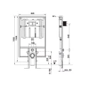Villeroy&Boch ViConnect Stelaż podtynkowy do WC H-112 Slim 92247600_tech