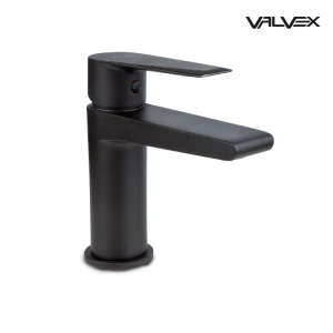Valvex Esto Black Bateria umywalkowa stojąca, z korkiem spustowym kolor czarny mat 2414300
