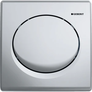 Geberit System Basic przycisk uruchamiający spłukiwanie pisuarów, pneumatyczny okrągły kolor chrom-mat 115.820.46.5