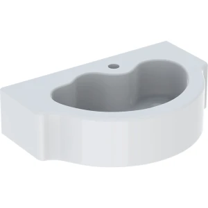 Geberit Umywalka dla dzieci Bambini: 60x40cm, Otwór na baterię=centralny, Przelew=Bez, biały, 326060000