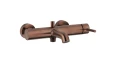 Bateria wannowa ścienna miedź szczotkowana KFA Moza Brushed Rose Gold 5034-020-34