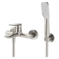 Vedo Aletta Argento Bateria wannowa z zestawem natryskowym, kolor nikiel szczotkowany VBA5006/S/SN