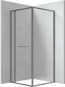 Deante Blur Titanium kabina prysznicowa kwadratowa 80x80cm , profile titanium (grafit) KQB_D088P