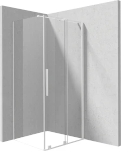 Deante Prizma Bianco kabina prysznicowa prostokątna 120x80cm, drzwi przesuwne profile bianco (biały-mat)KPNAP12S08