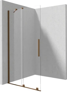 Deante Prizma ścianka walk-in przesuwna 80cm, profile brąz szczotkowany KTJ_C38R