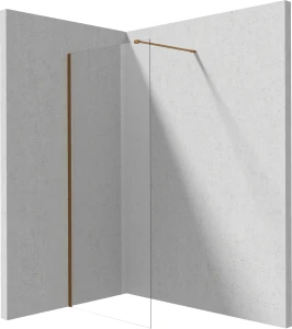 Deante Prizma ścianka walk-in przesuwna 90cm, profile brąz szczotkowany KTJ_C39P