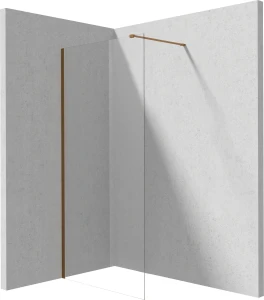 Deante Prizma ścianka walk-in przesuwna 120cm, profile brąz szczotkowany KTJ_C32P