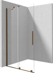 Deante Prizma ścianka walk-in przesuwna 100cm, profile brąz szczotkowany KTJ_C30R