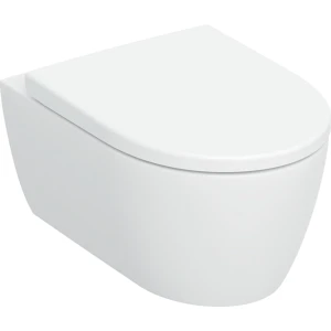 Geberit iCon Zestaw miska WC TurboFlush z deską sedesową 53cm + deska sedesowa wolnoopadająca kolor biały 503.045.00.1