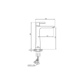 Laveo Cone bateria umywalkowa nablatowa kolor grafit BVC_92ND