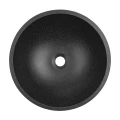 Laveo Amber umywalka nablatowa granitowa 41 cm kolor czarny VGR1721T
