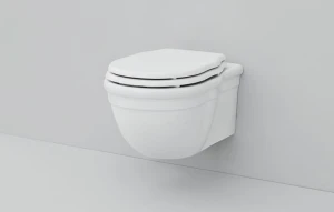Artceram Hermitage Rimless Miska WC wisząca bez rantu spłukującego + deska sedesiwa wolnoopadająca, kolor biały HEV0100100+HEA0050171