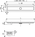 Tece Linus 2w1 15103099 odpływ prysznicowy 900mm