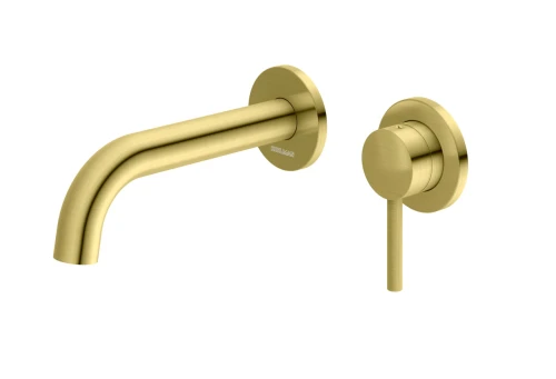 Kohlman Axel Gold Brushed bateria umywalkowa podtynkowa, kolor szczotkowany złoty QW180AGDB