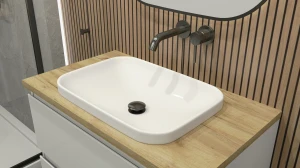 Aquaform Miramar umywalka wpuszczana prostokątna 53x37 cm, kolor biały AQ.448-0331153