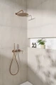 Zestaw podtynkowy miedź szczotkowana Kfa Moza Brushed Rose Gold 5039-511-34