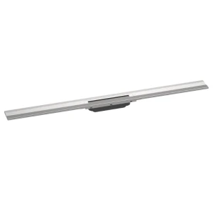 Hansgrohe RainDrain Flex odpływ liniowy przyścienny 1000mm (element zewnętrzny), z możliwością przycięcia kolor stal szlachetna szczotkowana 56053800