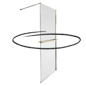 Aquaform Fuji Brushed Gold wieszak na ręczniki, kolor złoty szczotkowany 